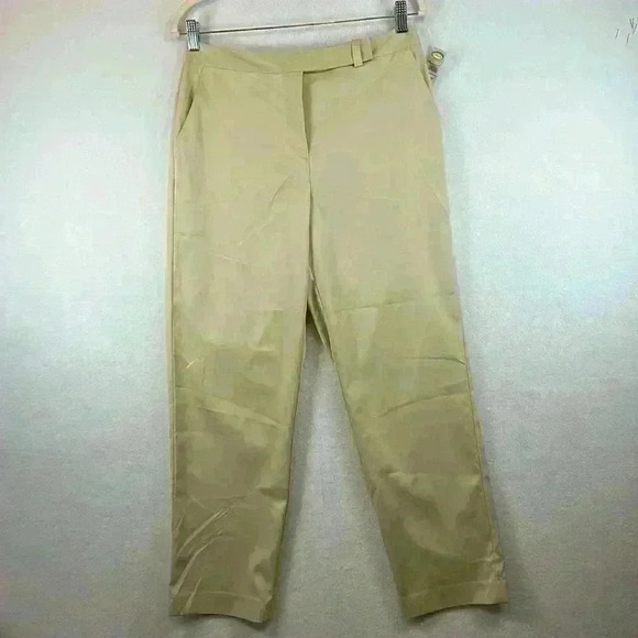 Talbots Pants Tan Women’s Size 10P Poly/Spandex Straight Leg - Picture 1 of 8